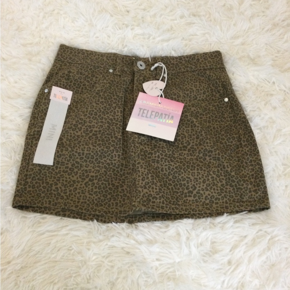 Mini Leopard Print Skirt